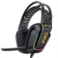 Дротові навушники Onikuma X13 wired gaming Headphone RGB Black